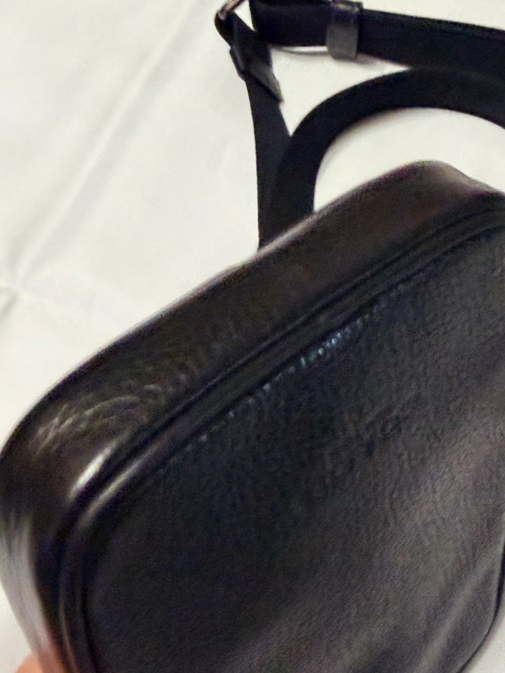Coach Black Pebbled Leather Mini Messenger Crossbody Bag - Picture 6 of 12